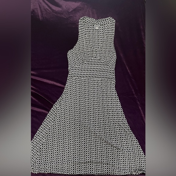 Ann Taylor maxi dress black and white size 12 - Picture 3 of 5